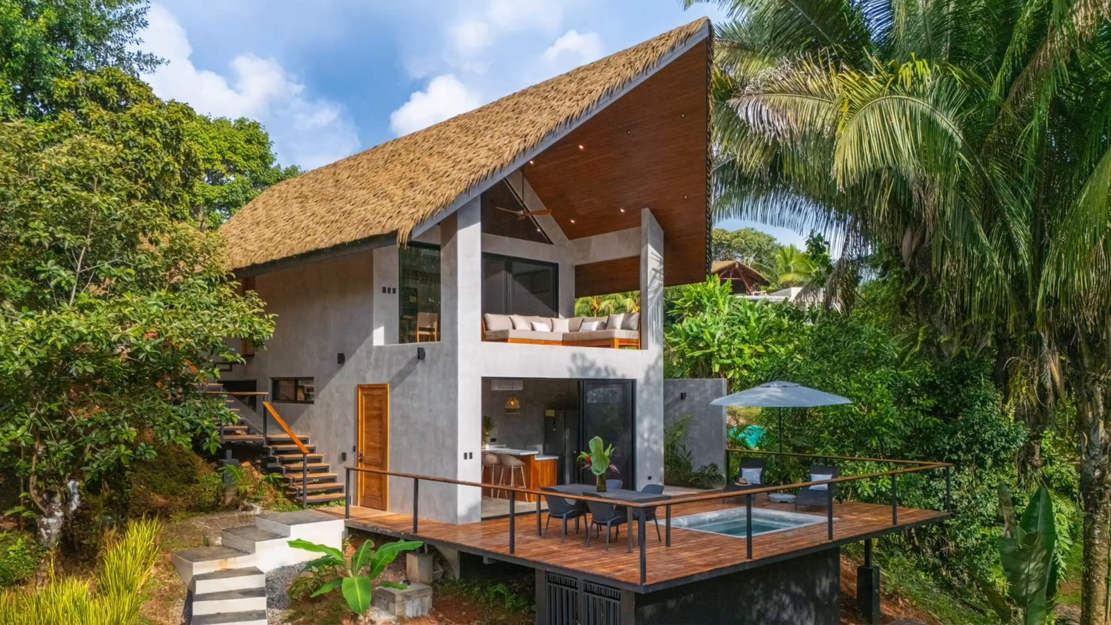 A villa among the trees